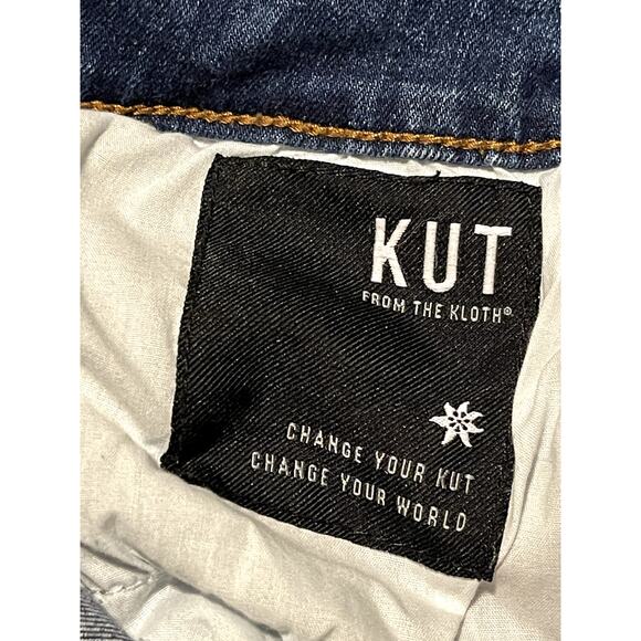 Kut from the Kloth Jeans 16‎ Donna High Rise Ankle Skinny Raw Hem EUC - Picture 4 of 10